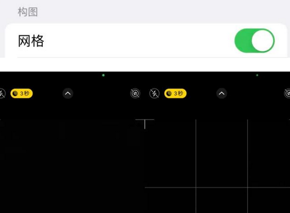 杭锦后苹果手机维修网点分享iPhone如何开启九宫格构图功能