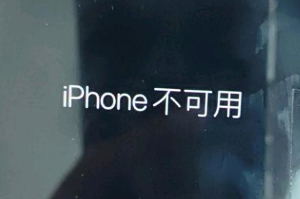 杭锦后苹果服务网点分享锁屏界面显示“iPhone 不可用”如何解决 